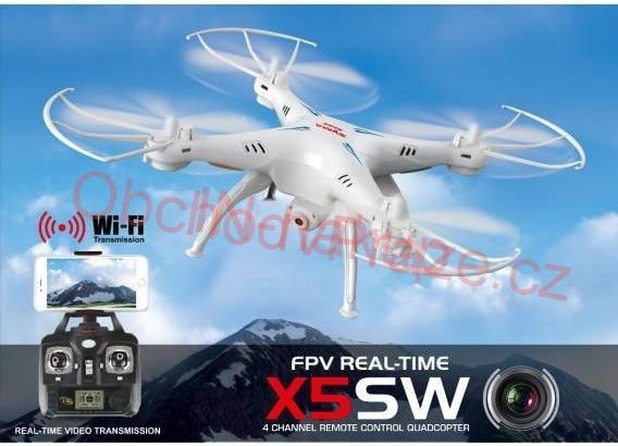 Syma X5Csw PRO - 40 minut letu - WiFi kamera s online přenosem - SYMA RC_44597