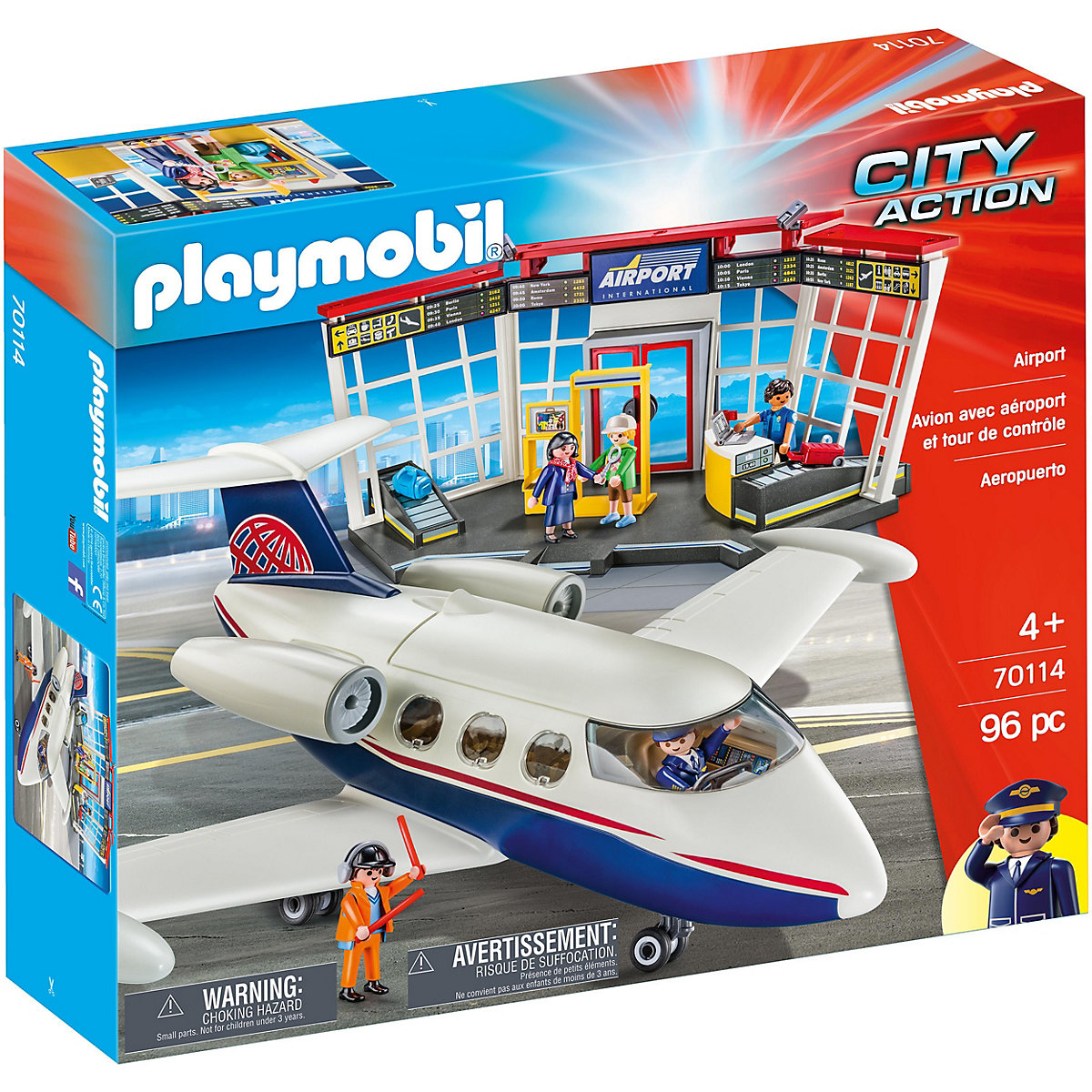Playmobil 70114 Letiště s letadlem