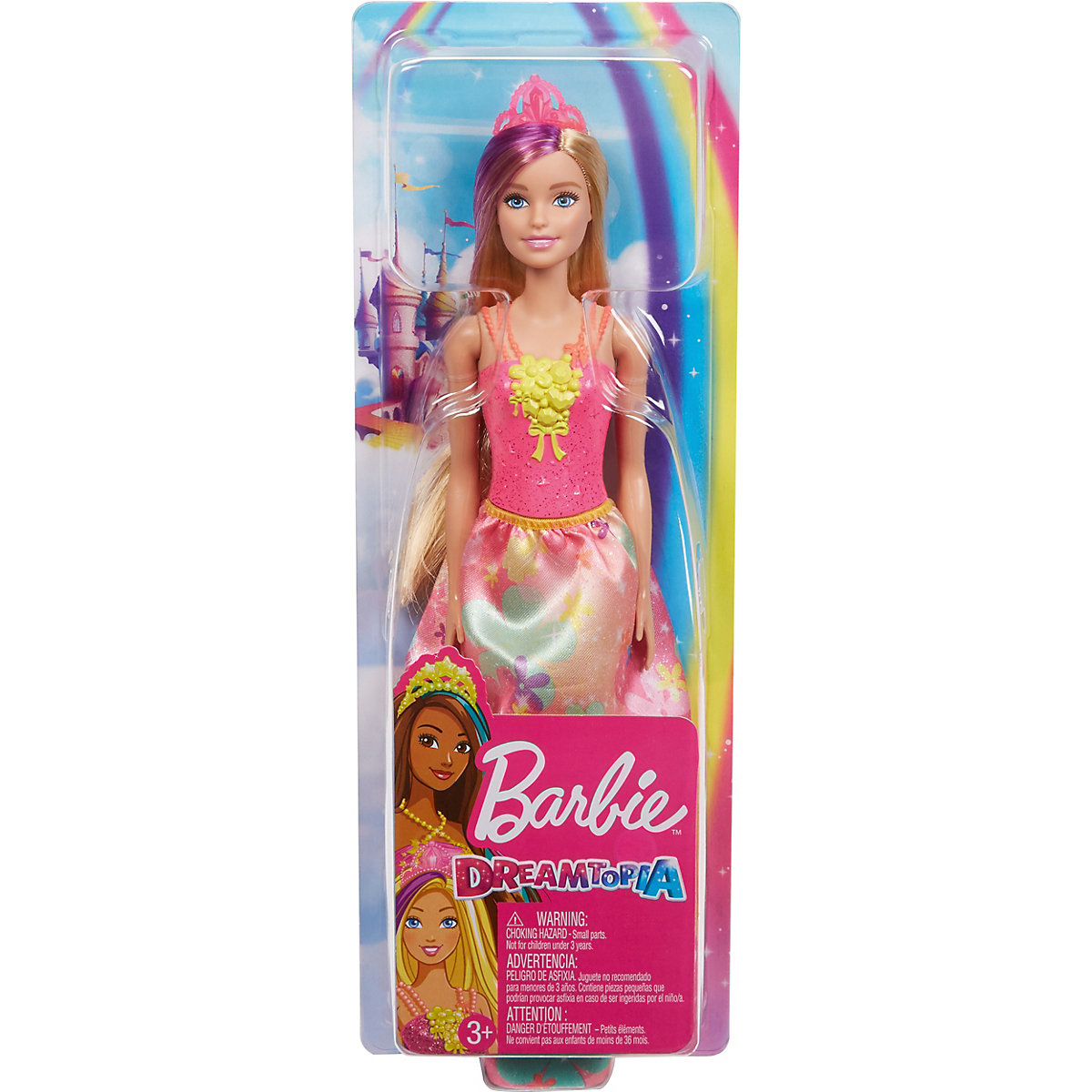 Mattel Barbie Dreamtopia princezna (blond a fialové vlasy)