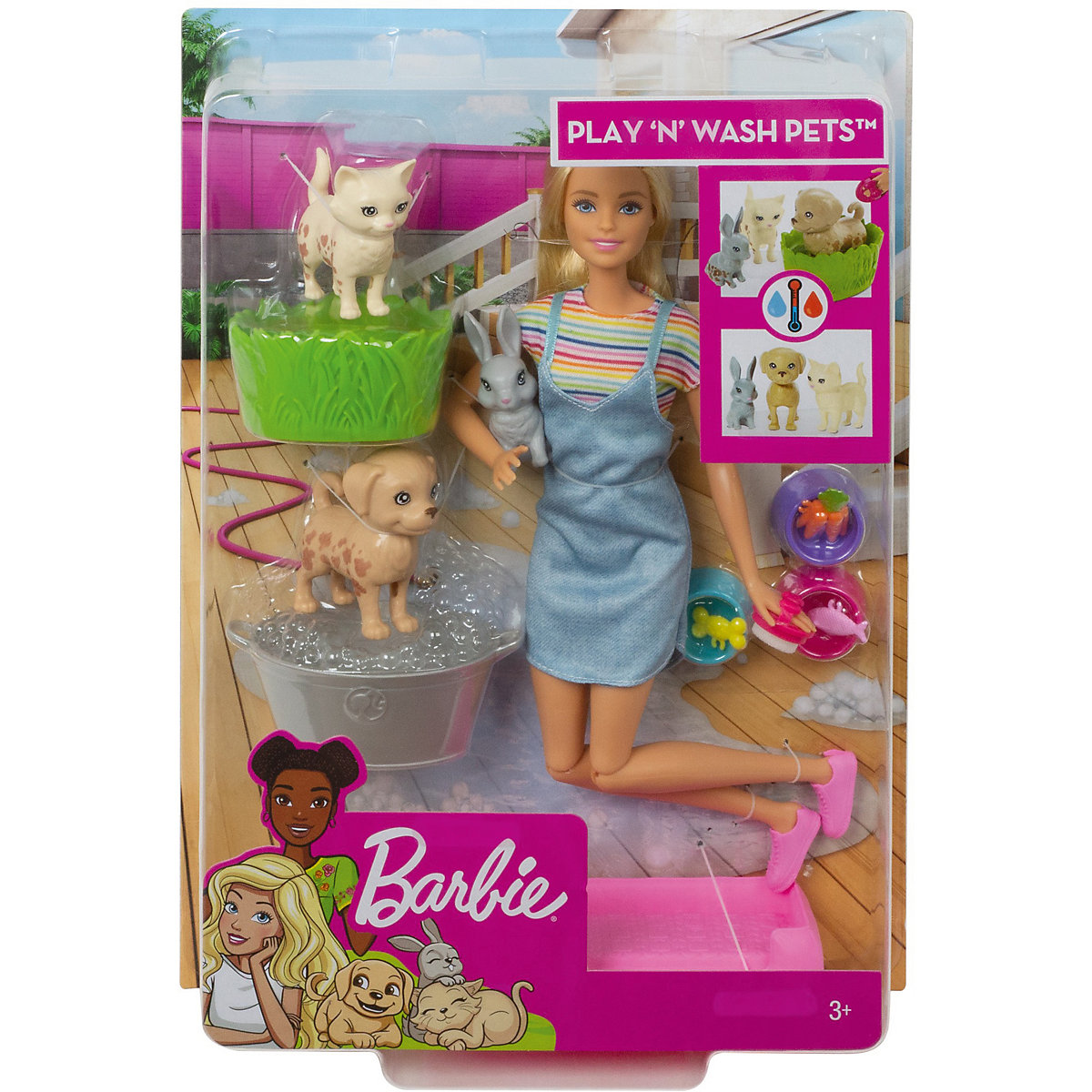 Mattel Barbie hraní se zvířaty (blond)