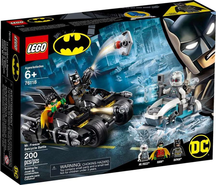 LEGO Super Heroes 76118 Mr. Freeze vs. Batman na Batmotorce