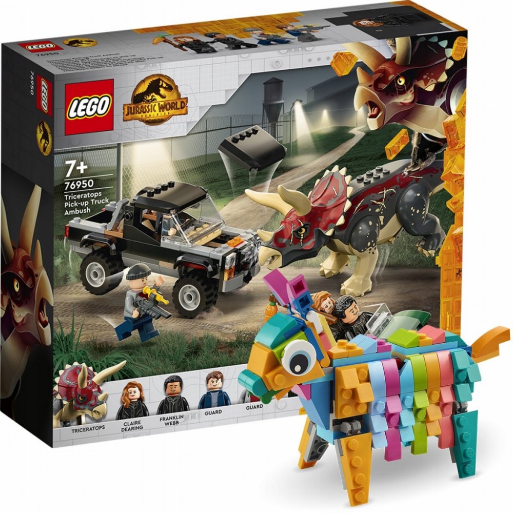 LEGO® Jurassic World 76950 Útok triceratopsu na pick-up