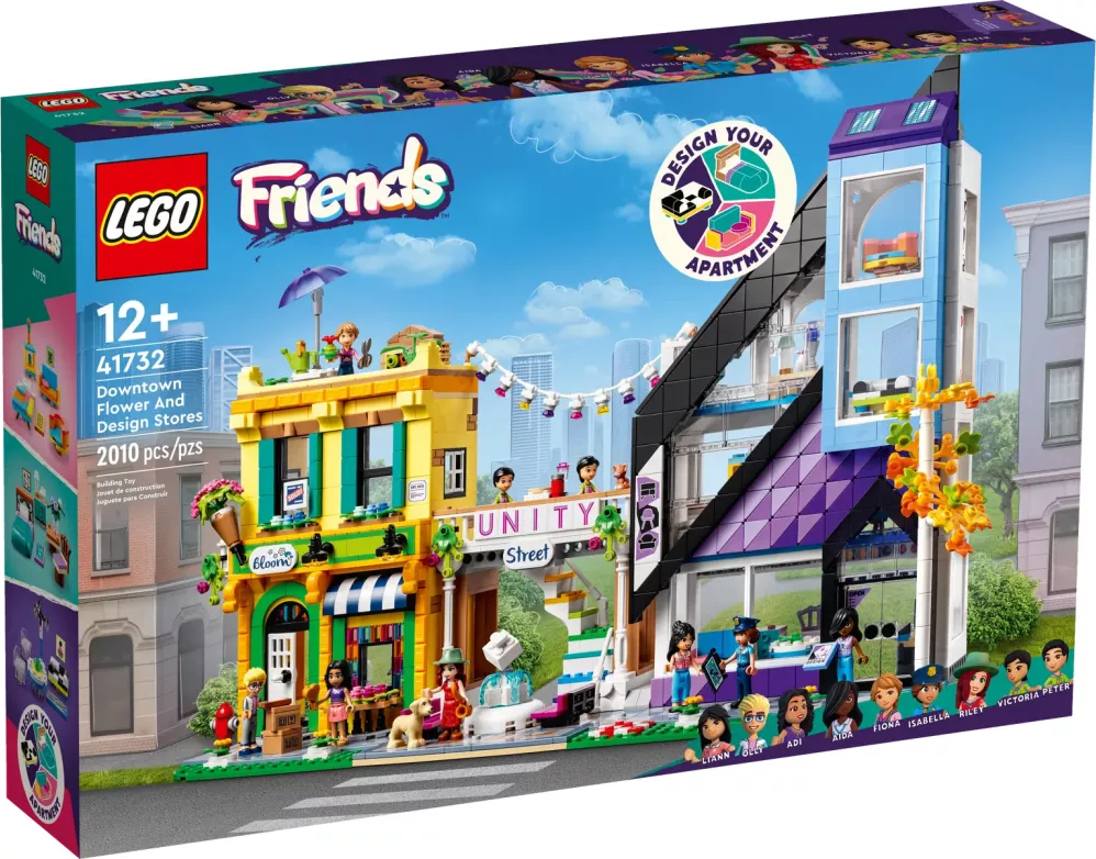 LEGO® Friends 41732 Květinářství a design studio v centru města