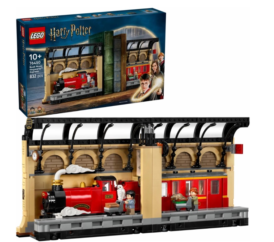 LEGO® Harry Potter™ 76450 Knižní zarážka Spěšný vlak do Bradavic