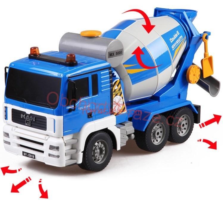 Double eagle Domíchávač betonu MAN Truck 1:20 modrý