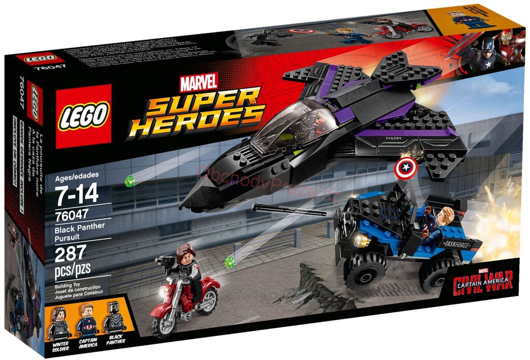 Lego Super Heroes 76047 Pronásledování Black Pantherem