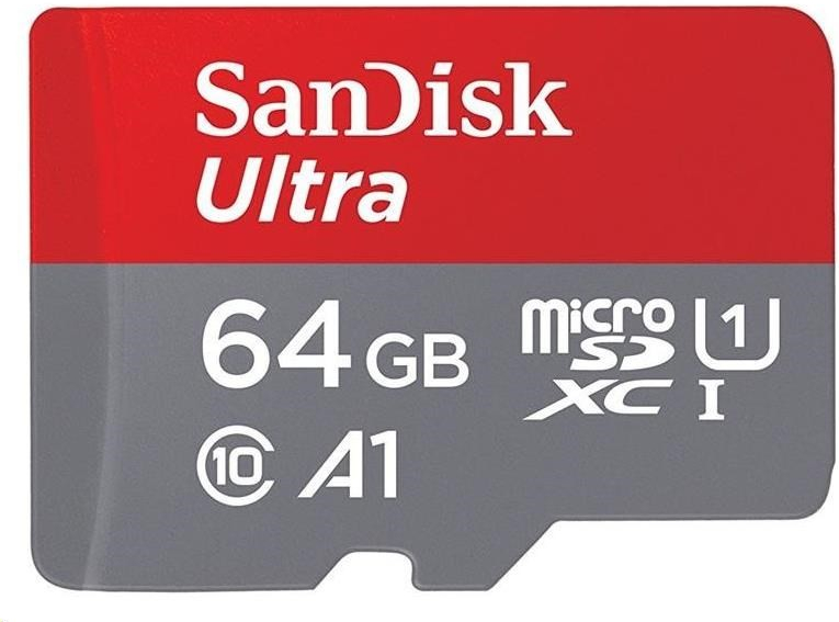 SanDisk microSDXC 64GB UHS-I U1 + adaptér SDSQUAR-064G-GN6MA