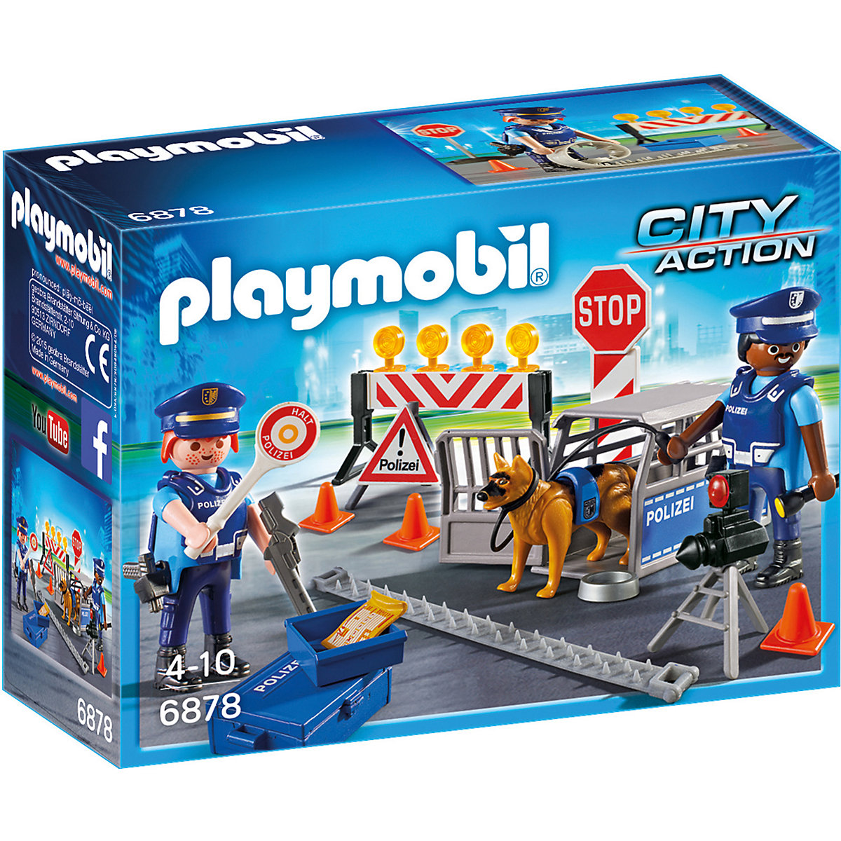 Playmobil 6878 Policejní zátaras silniční kontrola