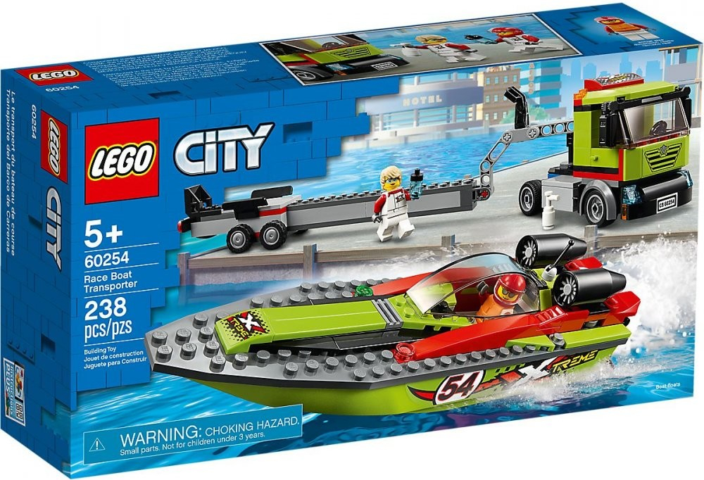 LEGO City 60254 Přeprava závodního člunu