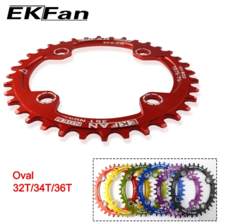 EKFAN Oval 34T Převodník Červený104BCD