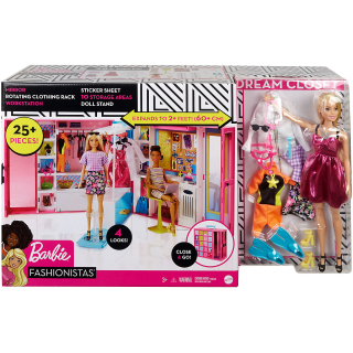 Barbie Šatník snů s panenkou GBK10 35469