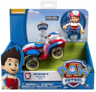 Spin Master Paw Patrol Tlapková Patrola vozidlo s figurkou Ryder a Čtyřkolka