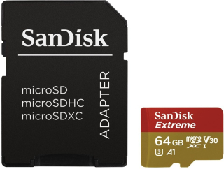 SanDisk microSDXC 64GB UHS-I U3 SDSQXAF-064G-GN6MA