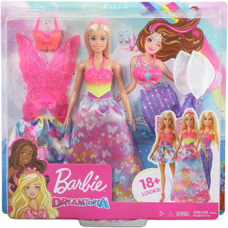 Mattel Barbie Dreamtopia Fantasy sada 3 v 1 s panenkou (blond)