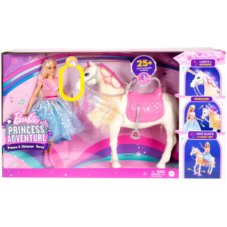 Mattel Barbie Princesses Adventure Tančící kůň 