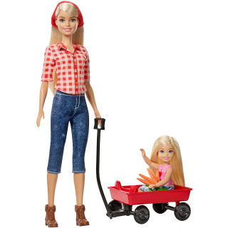 Mattel Barbie Farma panenky Barbie + Chelsea