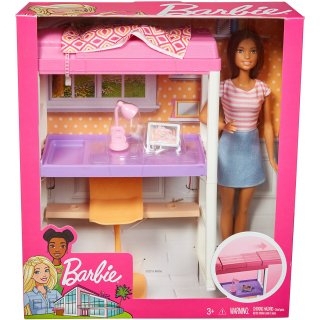 Mattel Barbie postel s psacím stolem