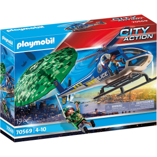 Playmobil 70569 Policejní vrtulník: Pronásledování padáku