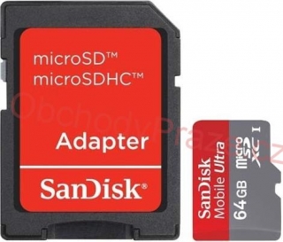 SanDisk micro SDXC Ultra 64GB UHS-I class 10
