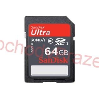 SanDisk 64 GB SDXC Ultra, 30MB/s, UHS-I, class 10