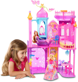 MATTEL Barbie Kouzelná dvířka Velký princeznin zámek