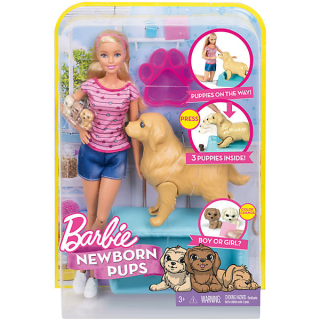 Mattel Barbie narození štěňátek