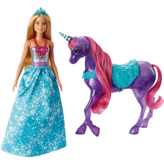 Mattel Barbie a kouzelný třpitivý jednorožec Dreamtopia 