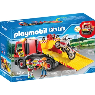 Playmobil 70199 City Life odtahová služba s motorkou